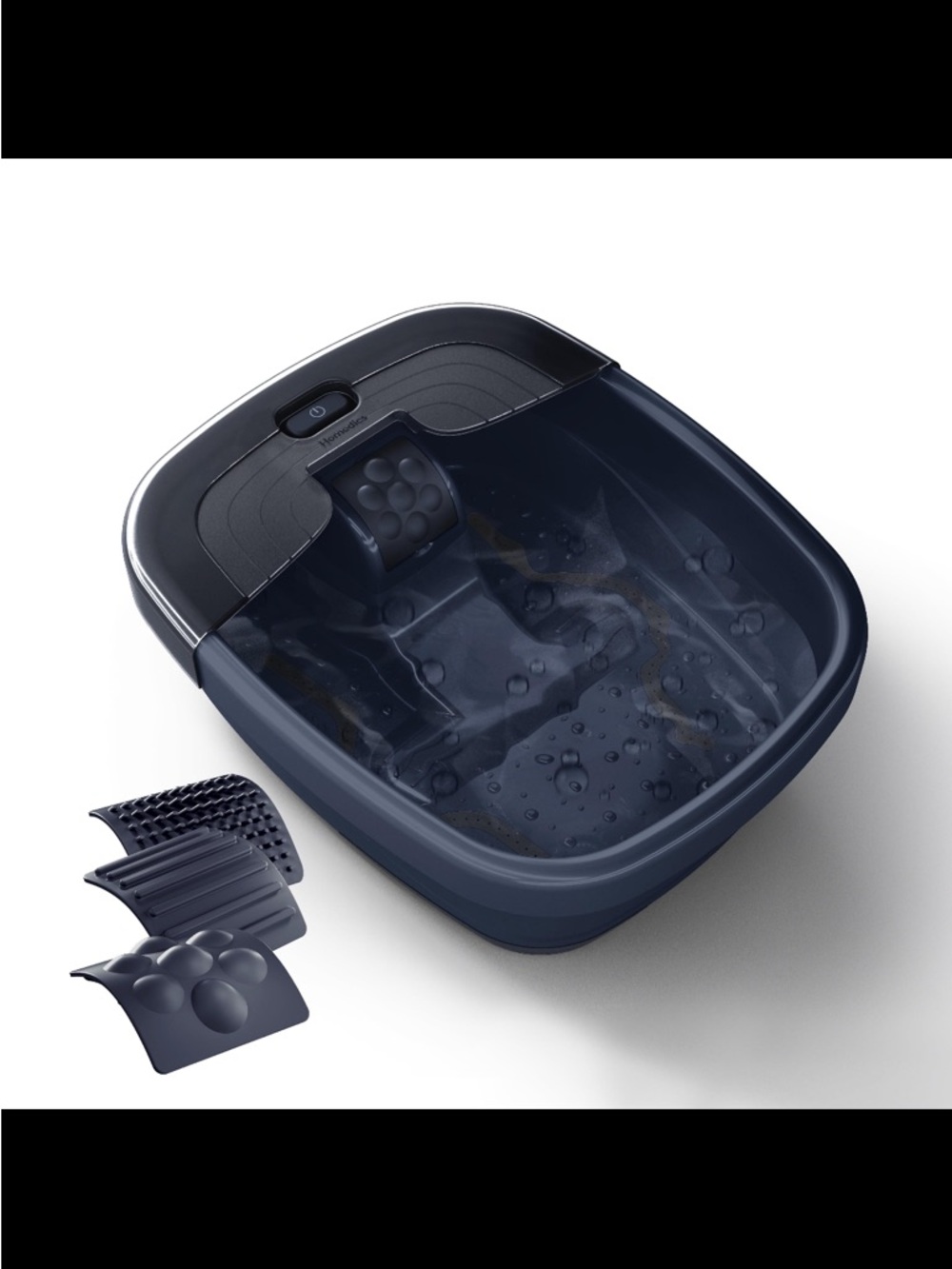 HoMedics Bubble Bliss Foot Spa w/ Heat + Massage Attachments